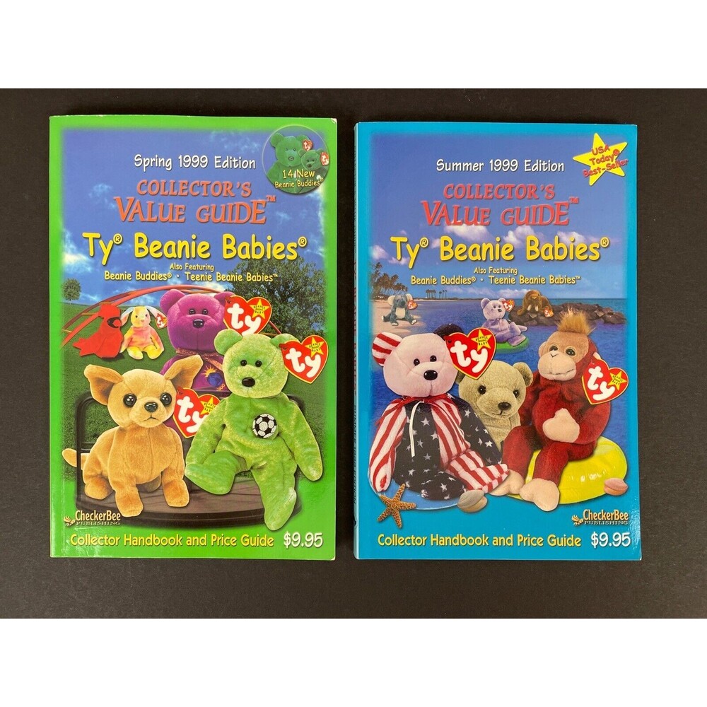 Ty Beanie Babies Collector's Value Guide 1999 Lot of 2 Books Spring & Summer